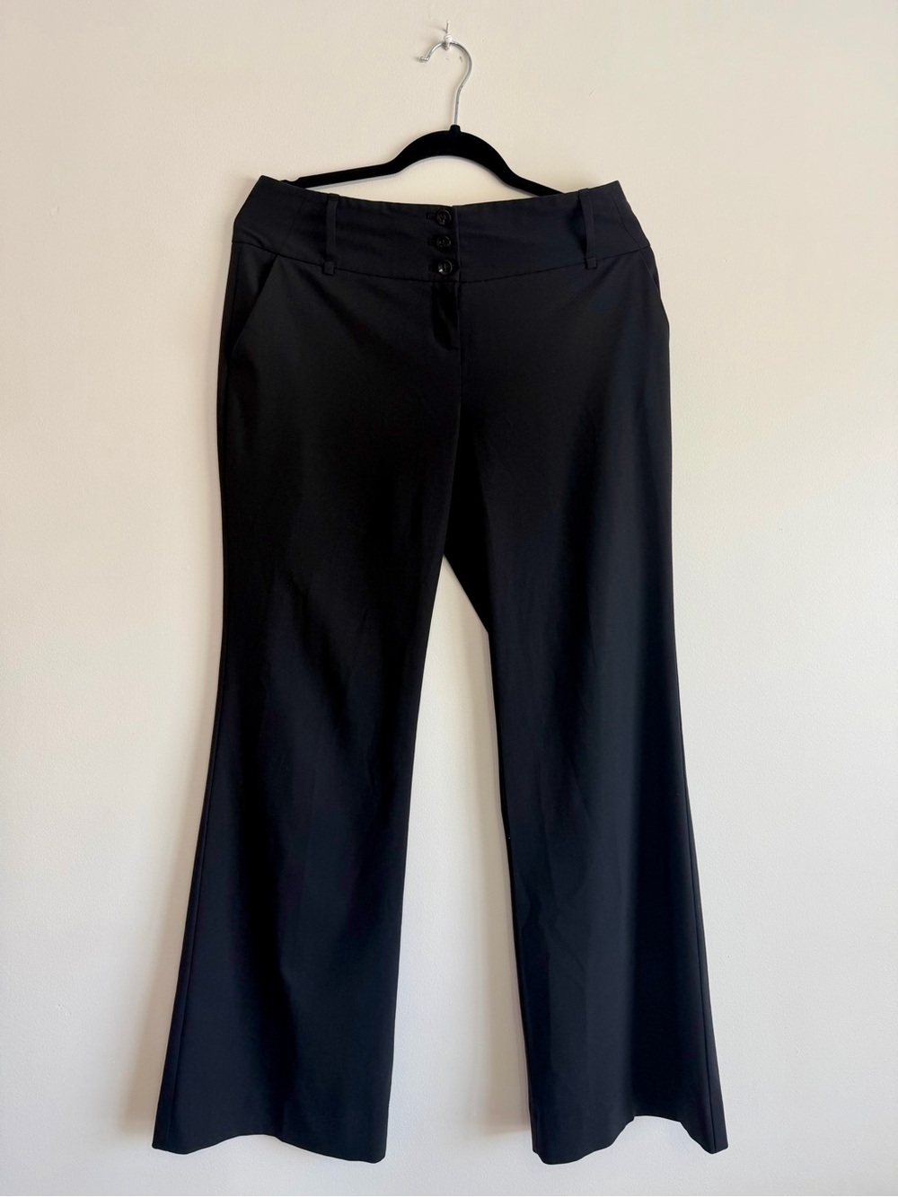 The Limited Black Boot-Cut Flare Dress Pants